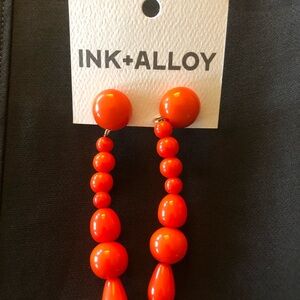 INK+ALLOY Orange Beaded Earrings